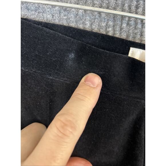 Vintage Casual Corner Women's Velvet Stretch Pants Black Sz 10 Whimsy Goth Vibes - Picture 7 of 10